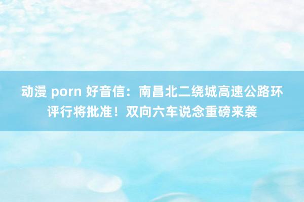 动漫 porn 好音信：南昌北二绕城高速公路环评行将批准！双向六车说念重磅来袭