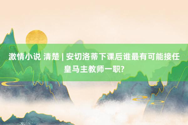 激情小说 清楚 | 安切洛蒂下课后谁最有可能接任皇马主教师一职?